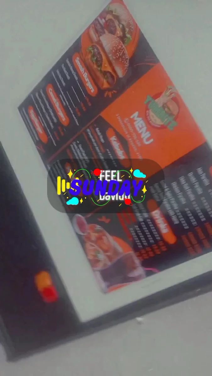 Menu, Yumbite Kebabs & Burgers