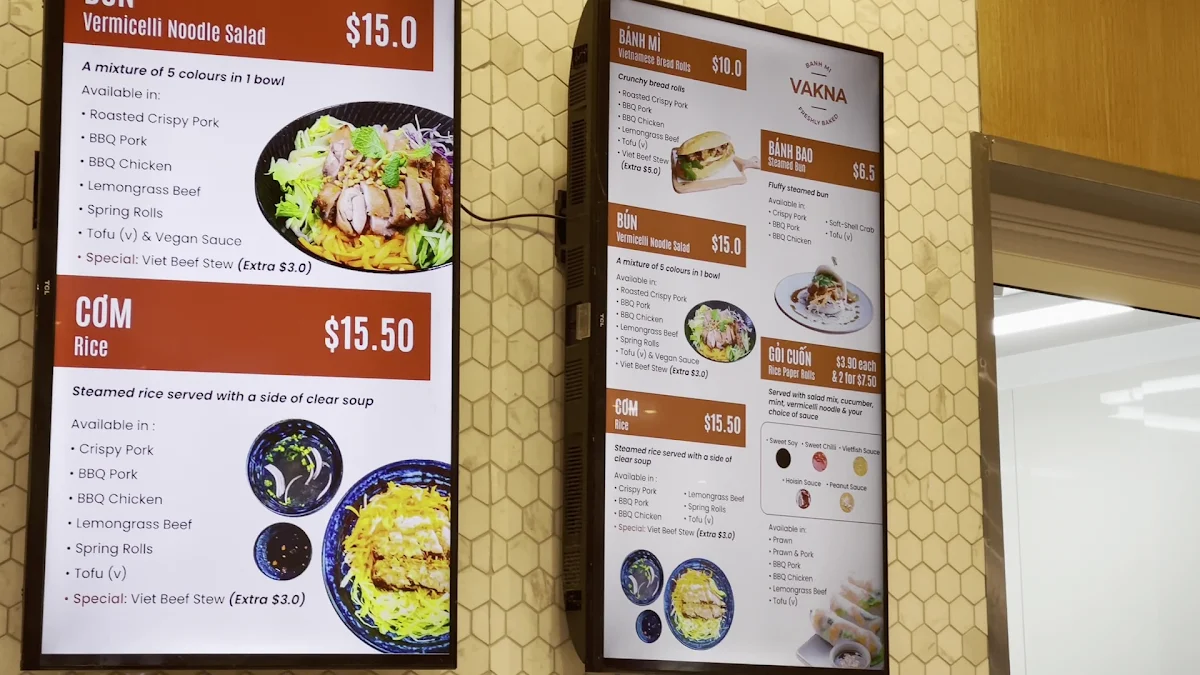 Menu, Vakna Bakery