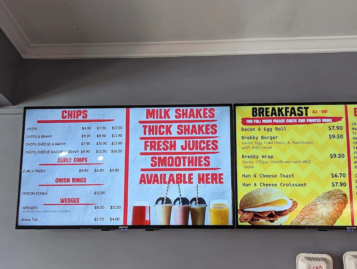 Menu, SUGAR R SPICE