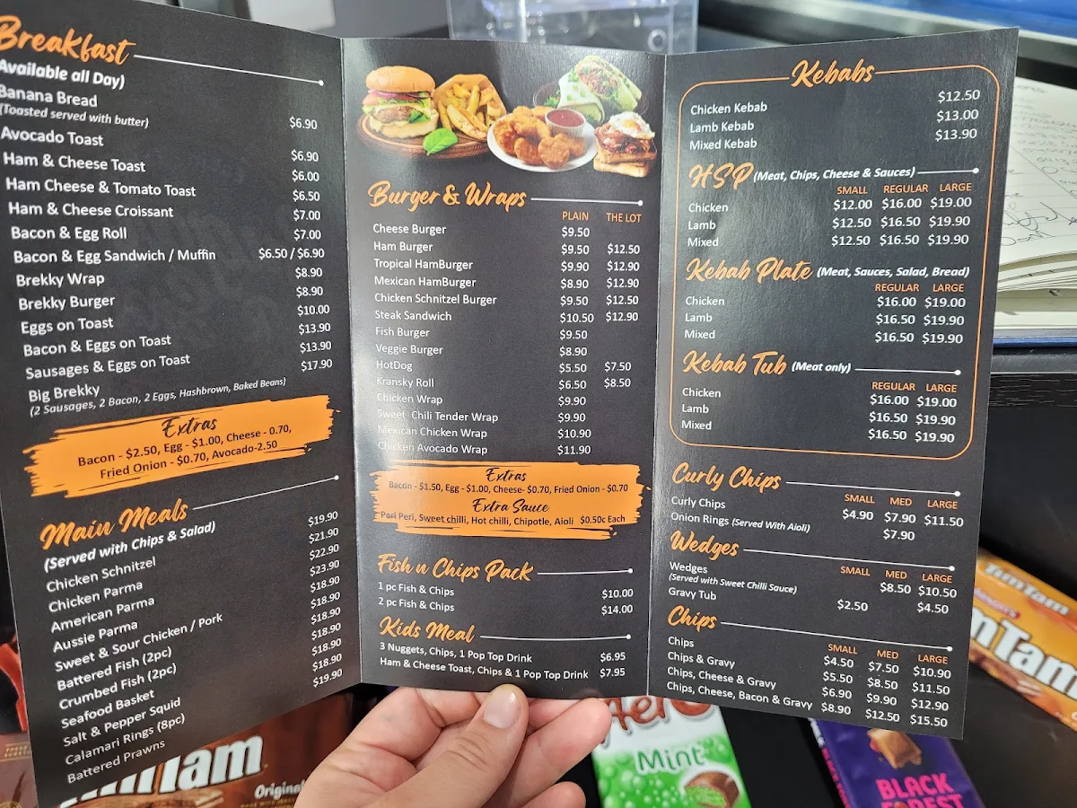 Menu, SUGAR R SPICE