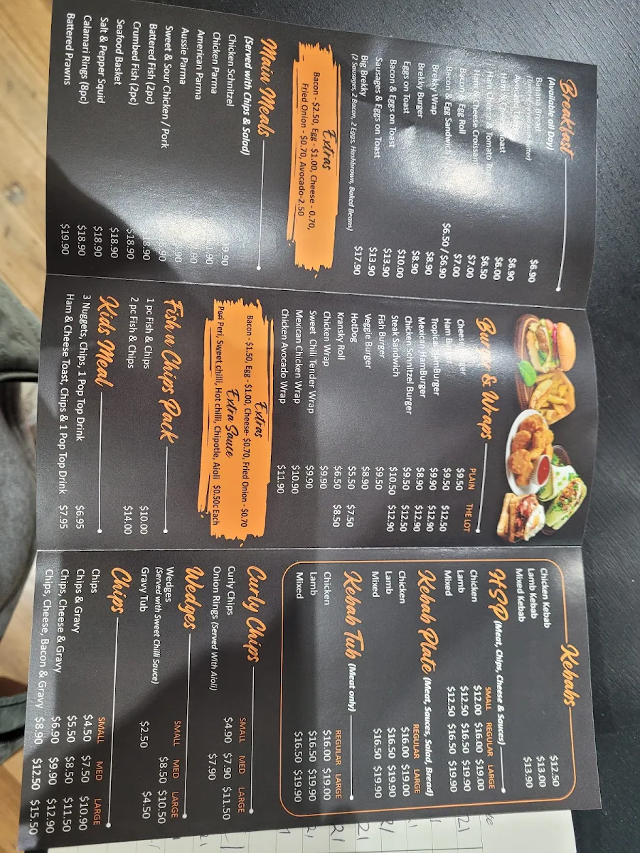 Menu, SUGAR R SPICE