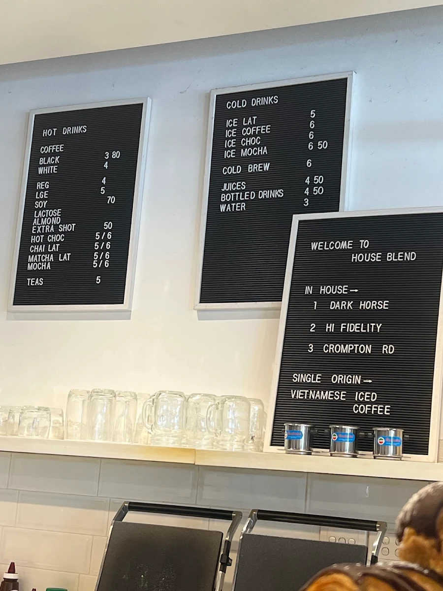Menu, House Blend (By Zelos)