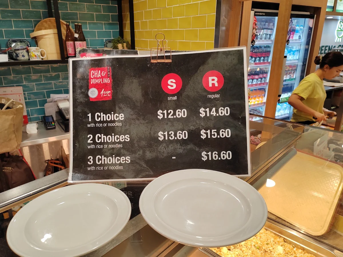 Menu, Cha & Dumpling
