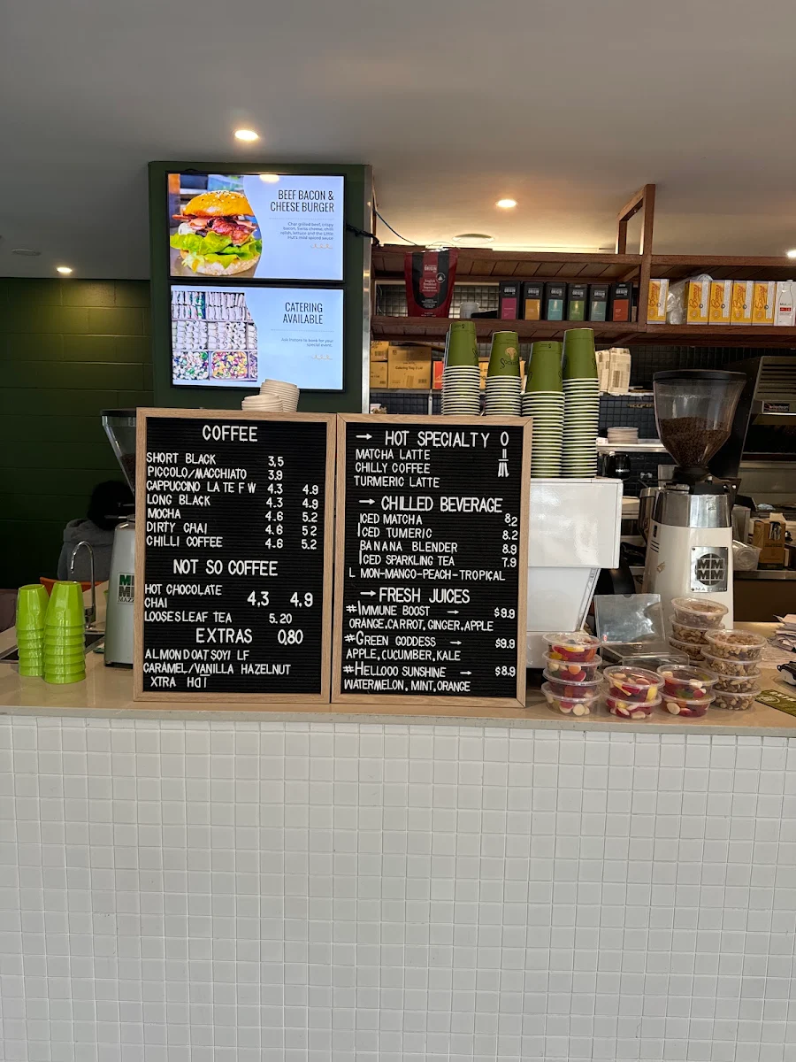 Menu, The Pymble Grind