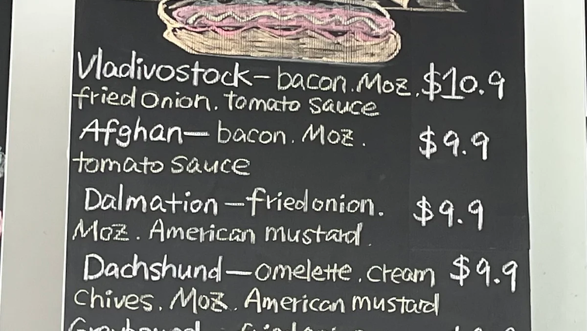 Menu, Le Dog House