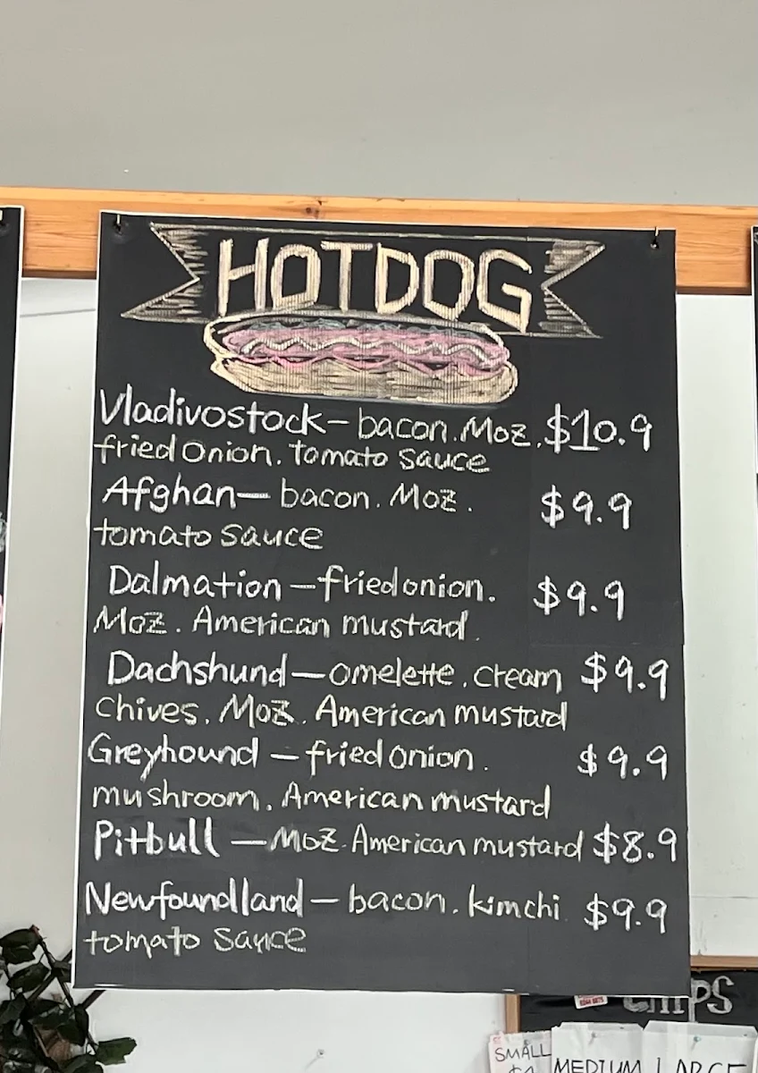 Menu, Le Dog House