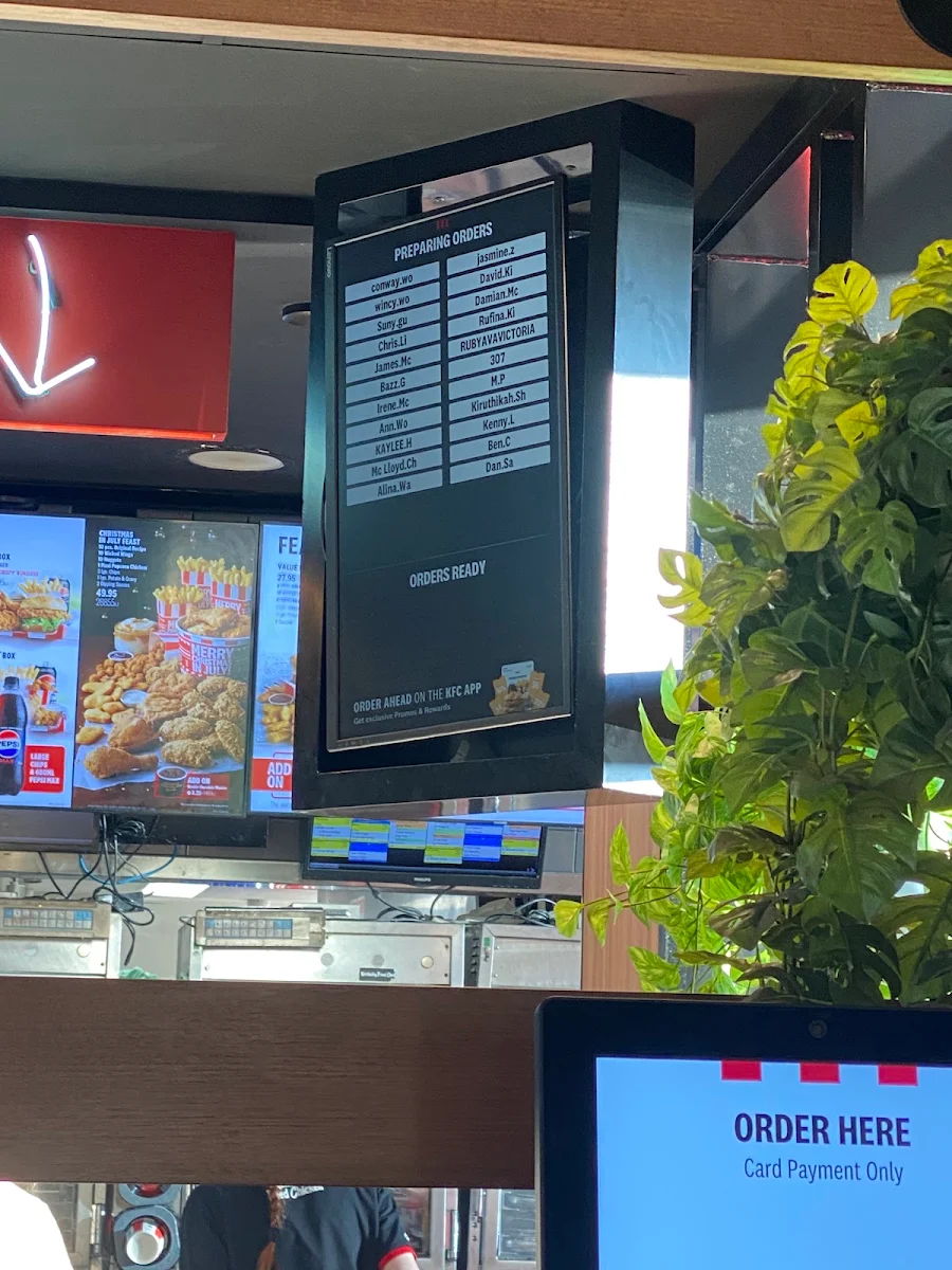 Menu, KFC Gungahlin