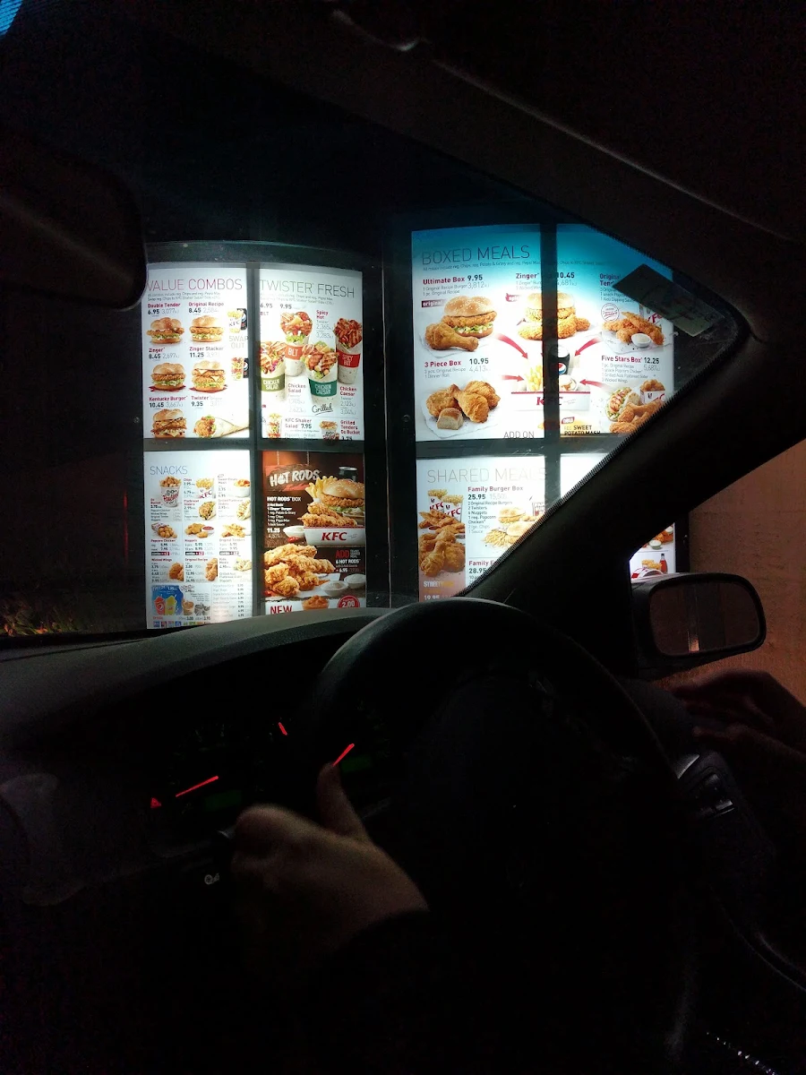 Menu, KFC Gungahlin
