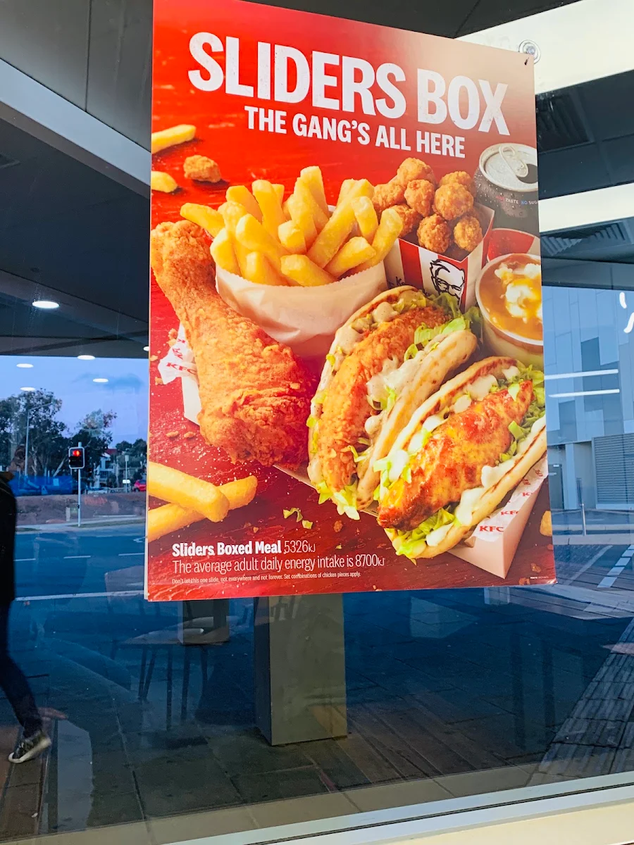 Menu, KFC Gungahlin