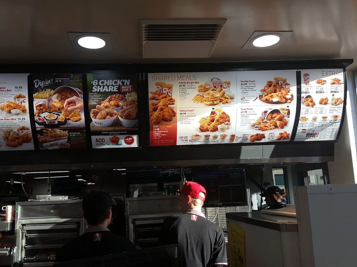 Menu, KFC Gungahlin