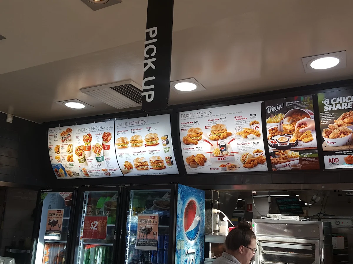 Menu, KFC Gungahlin