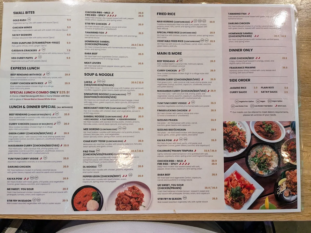 Menu, Merchant Society