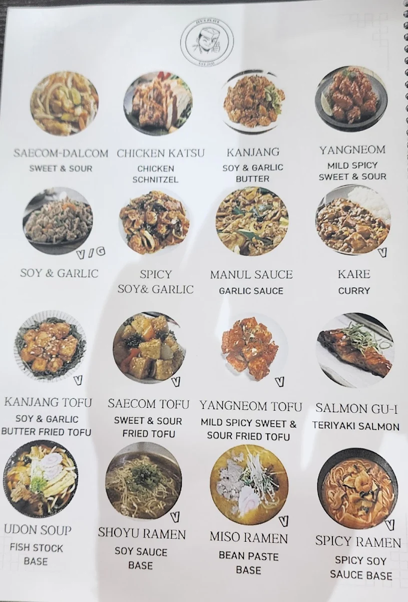 Menu, JIN'S PLACE