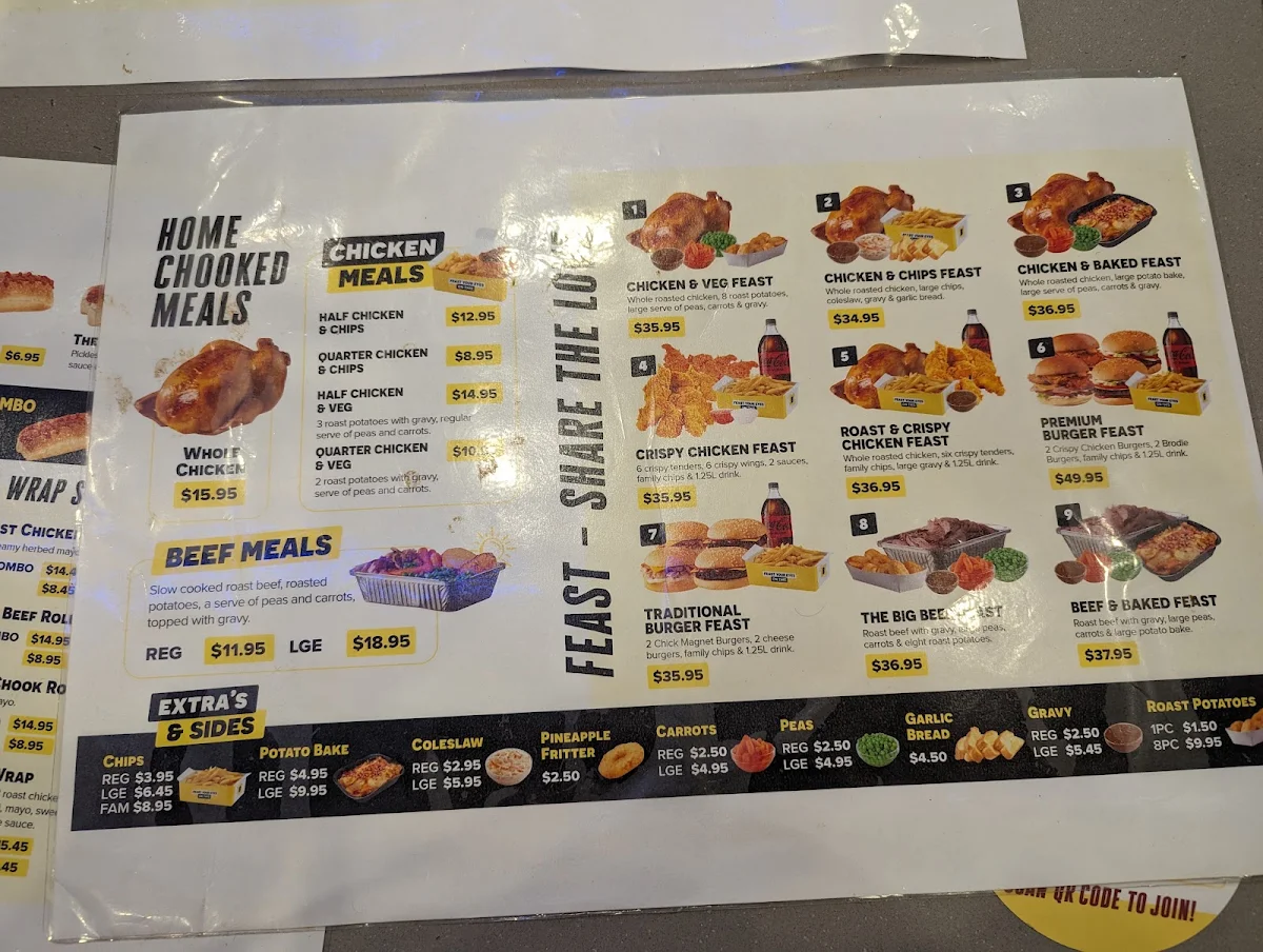 Menu, Brodies Chicken & Burgers Ipswich