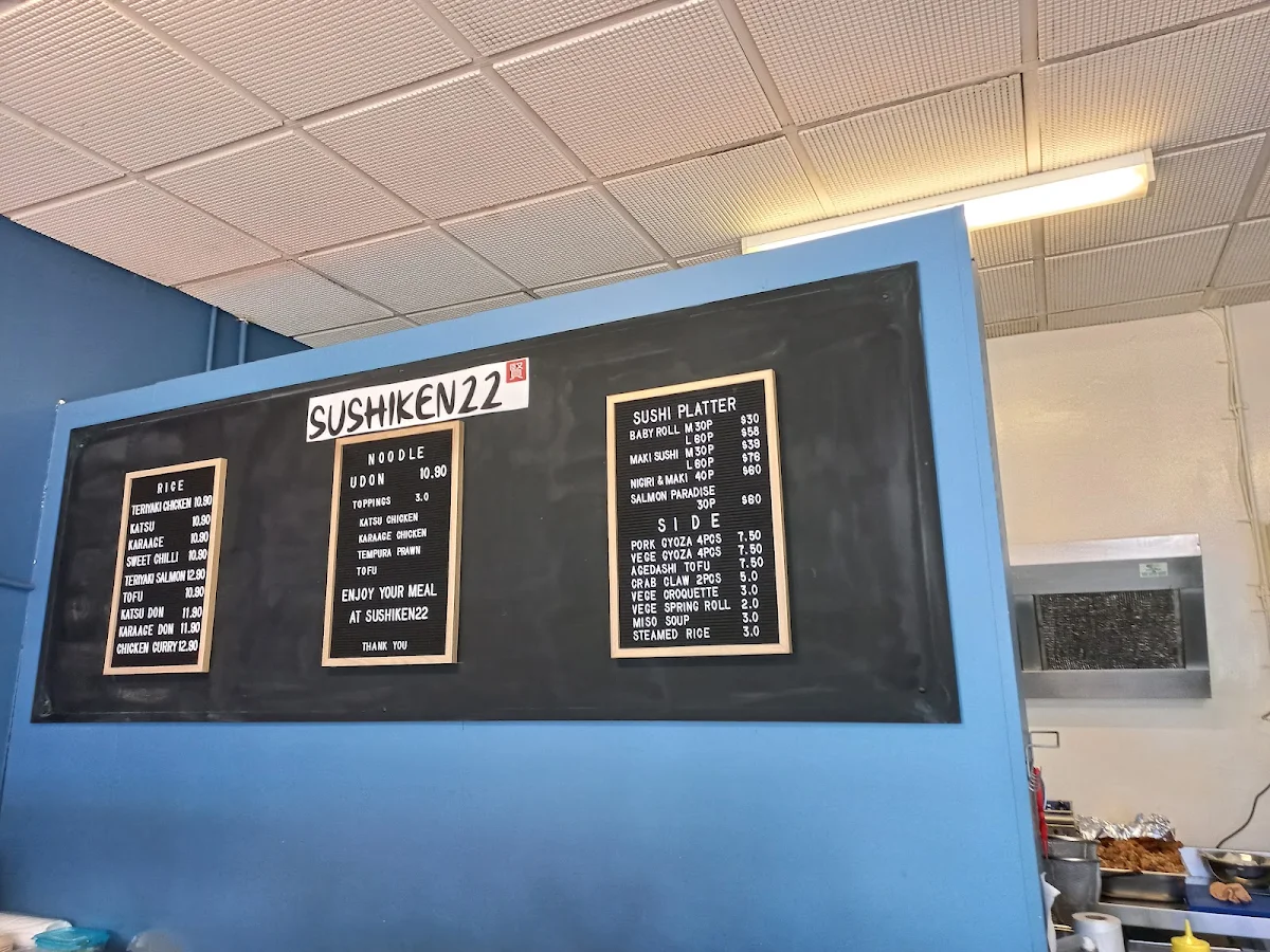 Menu, Sushiken22