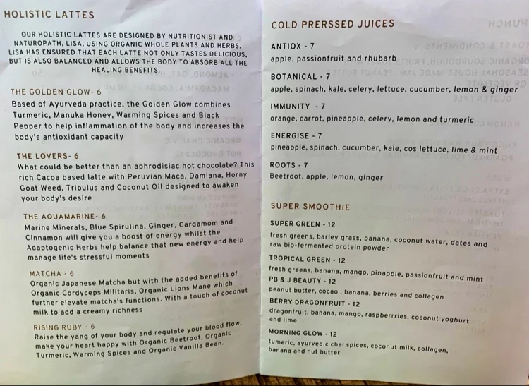 Menu, Lennox 3188