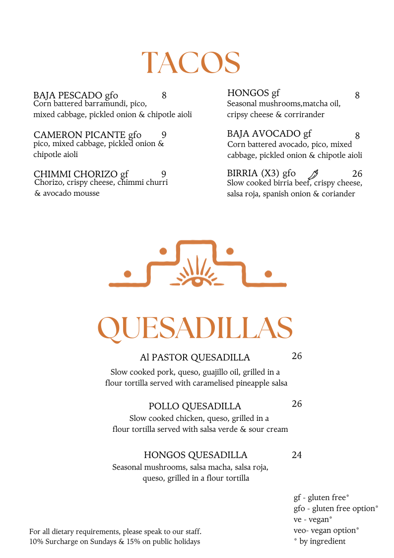 Menu, El Rey