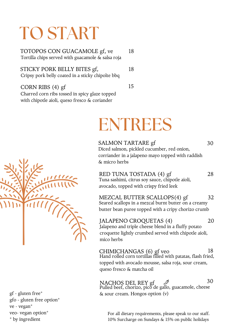 Menu, El Rey