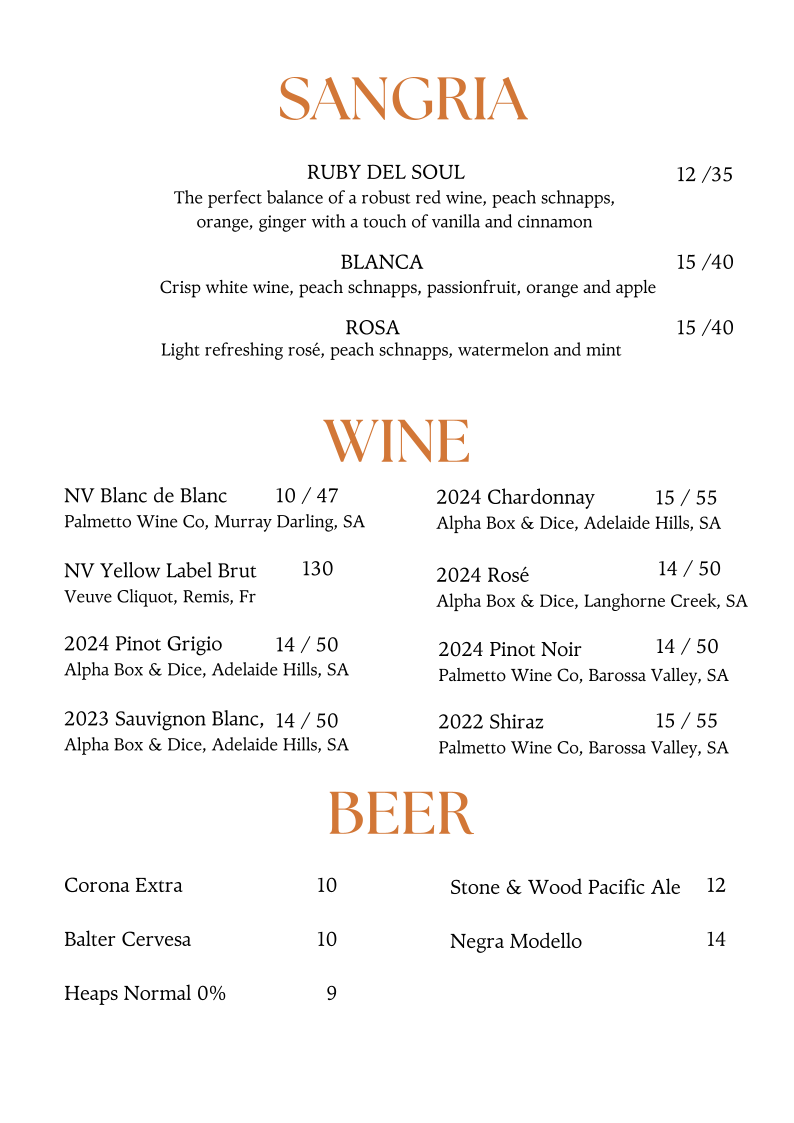 Menu, El Rey