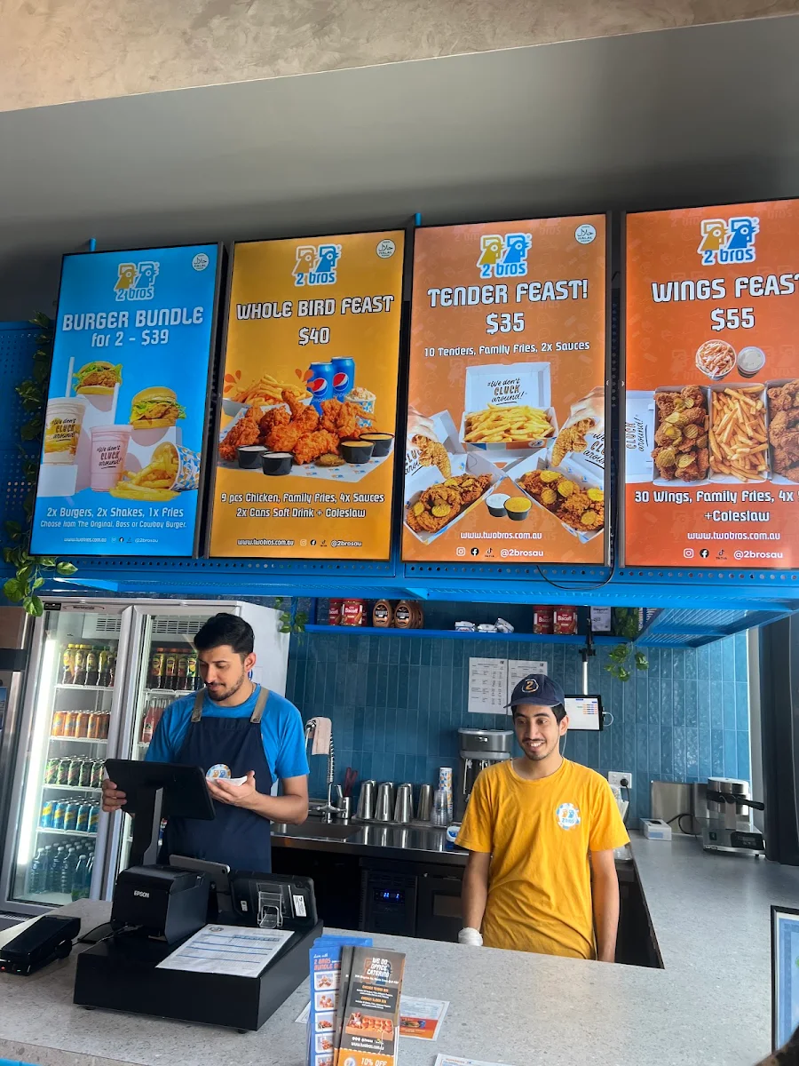 Menu, 2 bros Slacks Creek