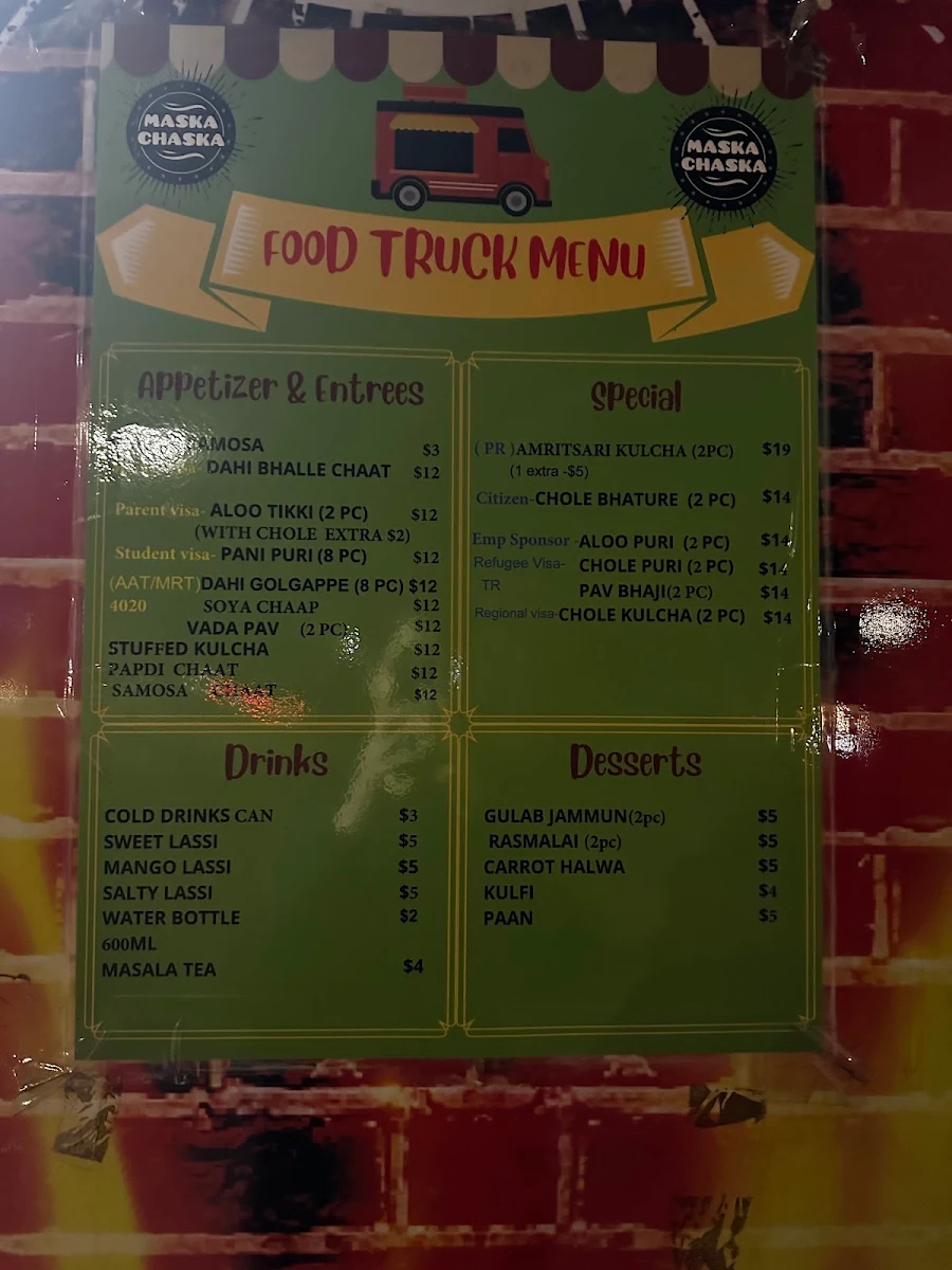 Menu, Maska Chaska