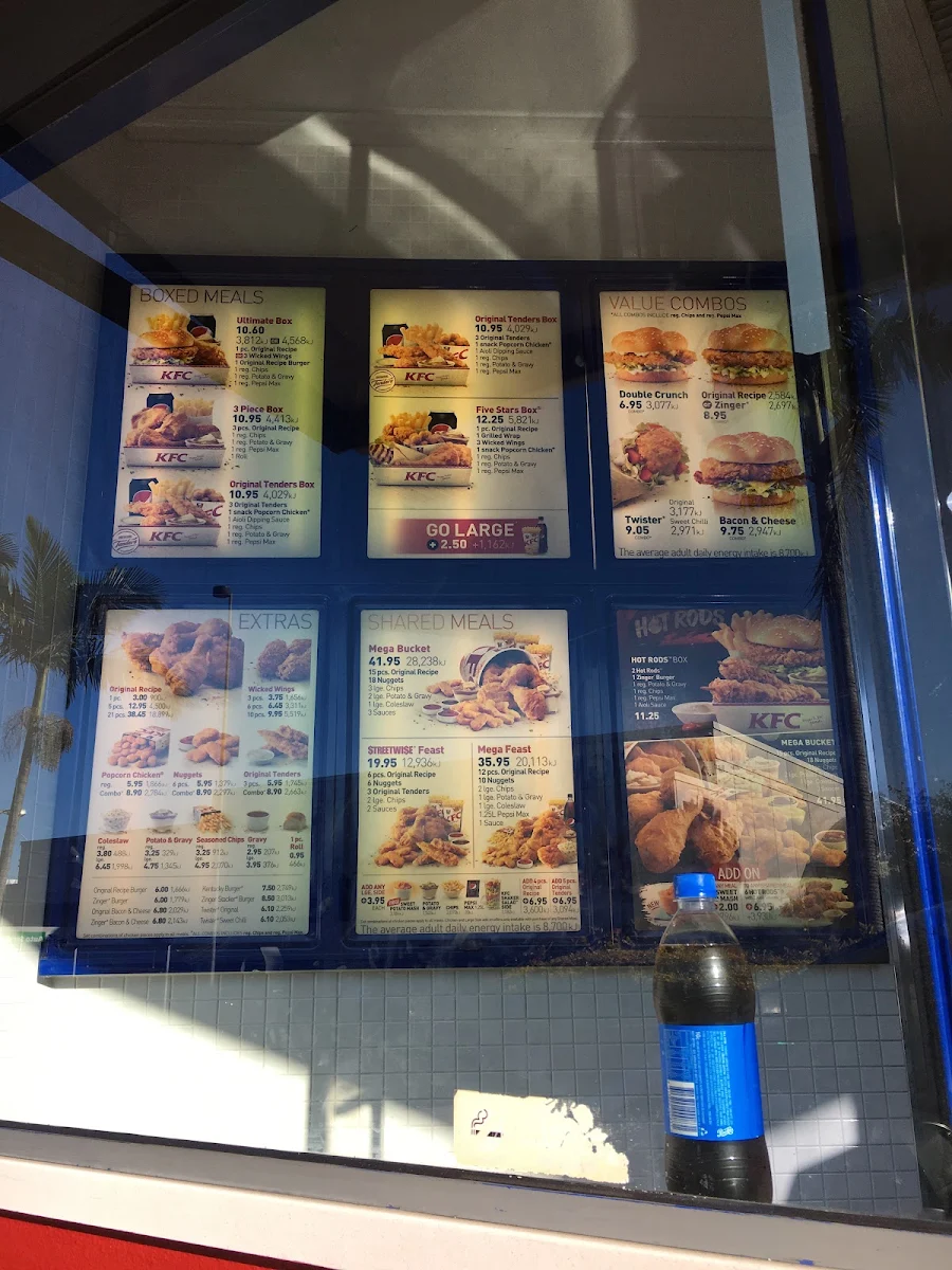 Menu, KFC Centenary