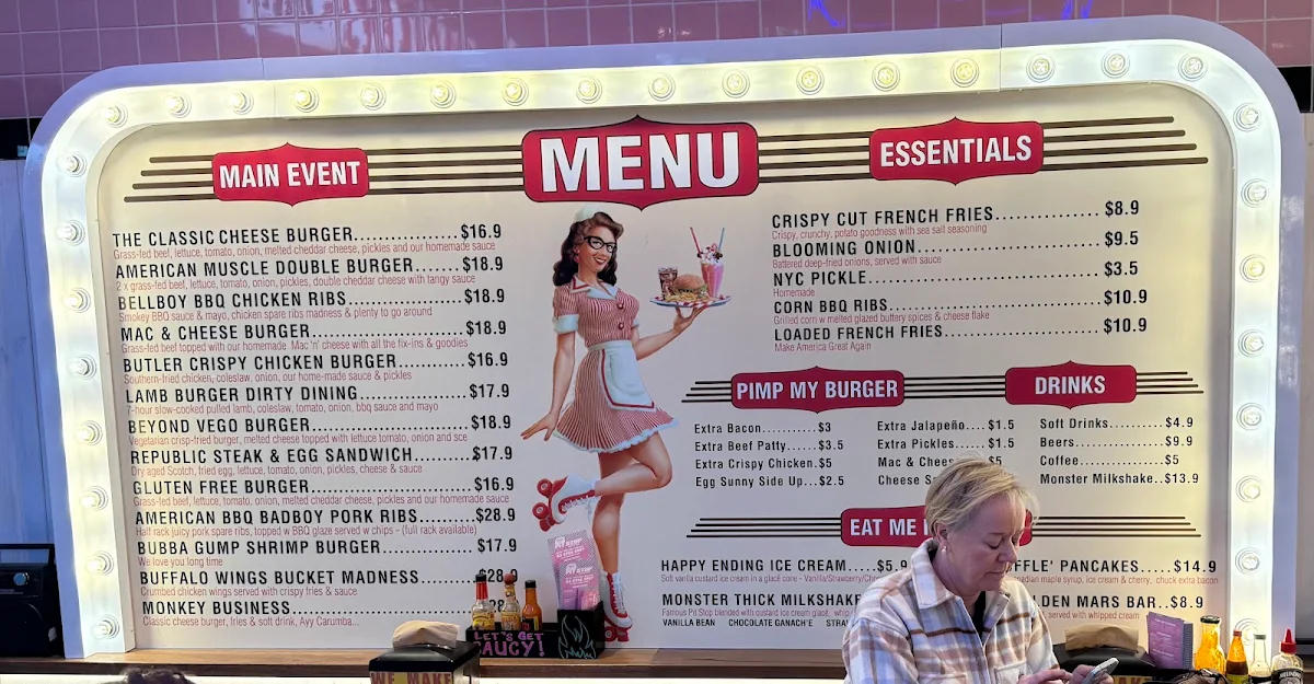 Menu, Pit Stop Bright