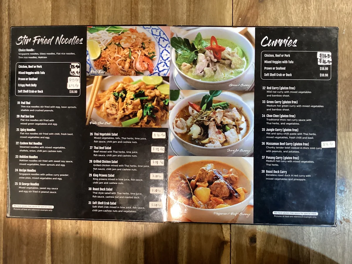Menu, Thai Recipe