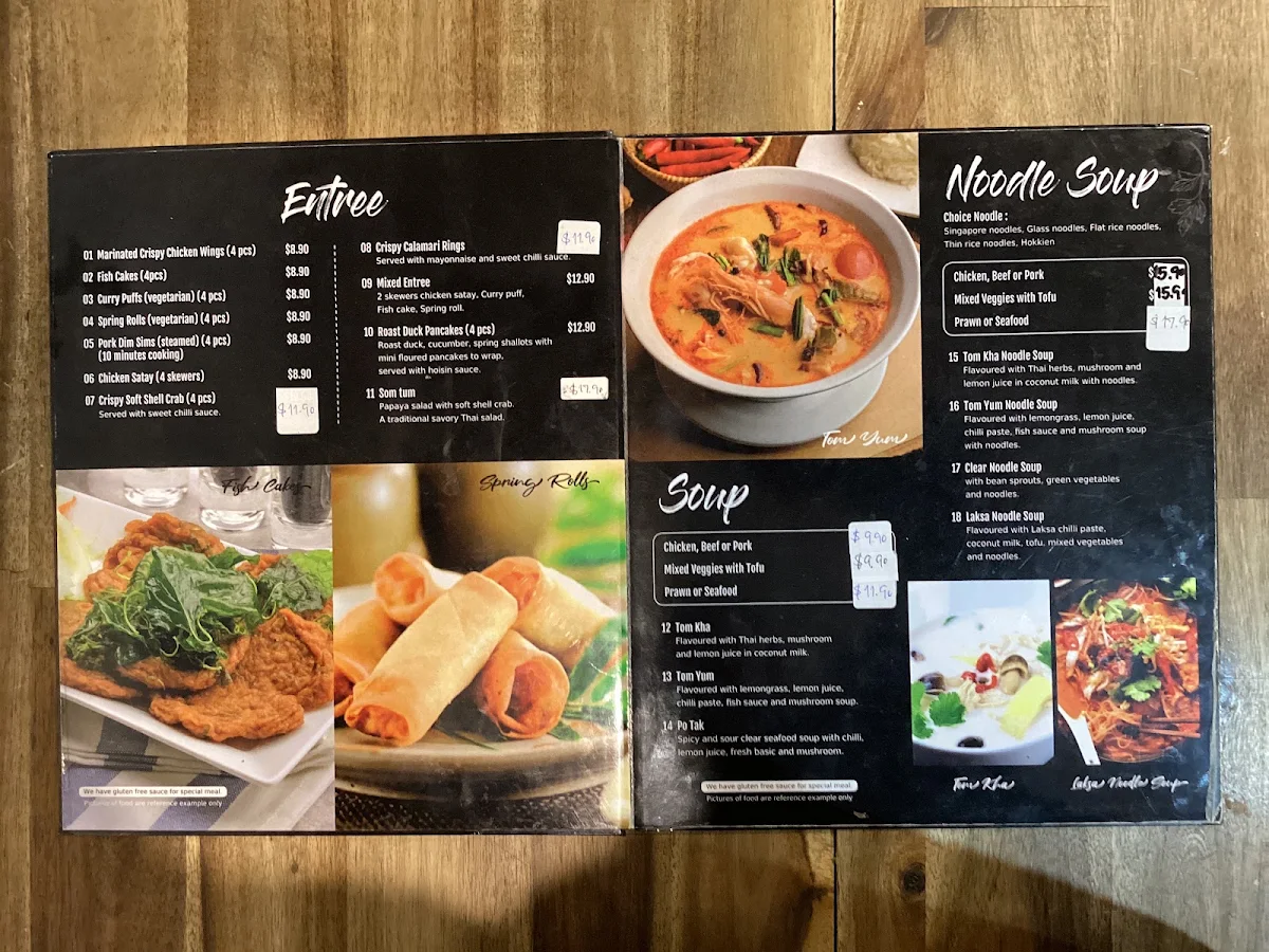 Menu, Thai Recipe