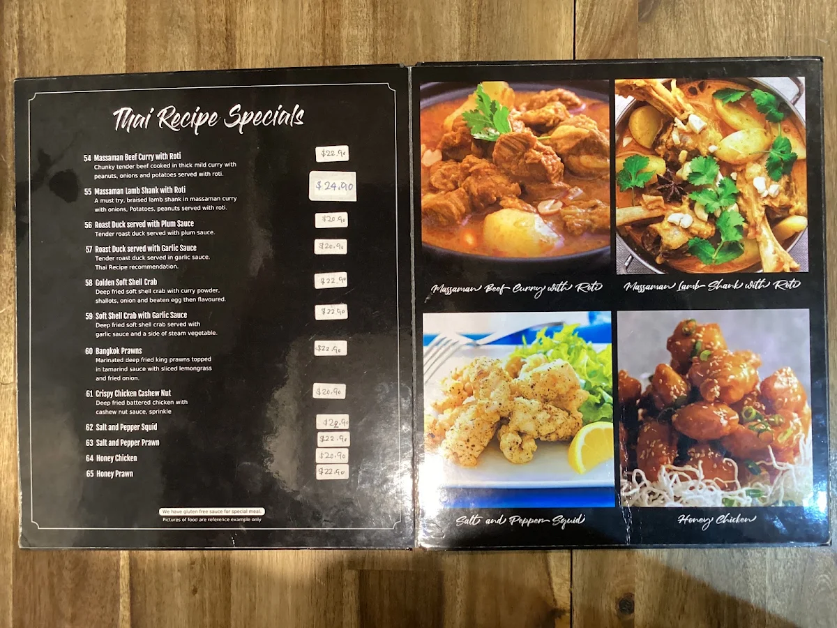 Menu, Thai Recipe