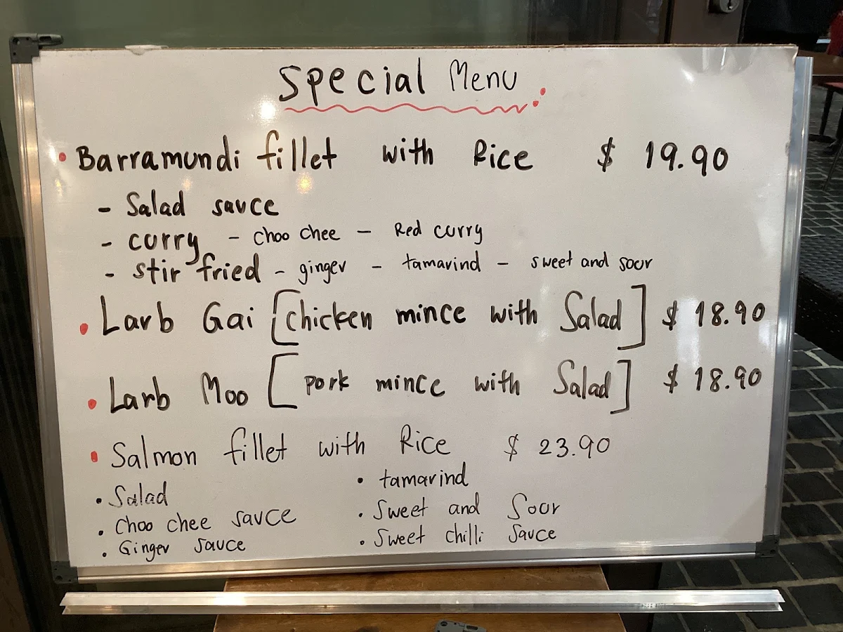 Menu, Thai Recipe