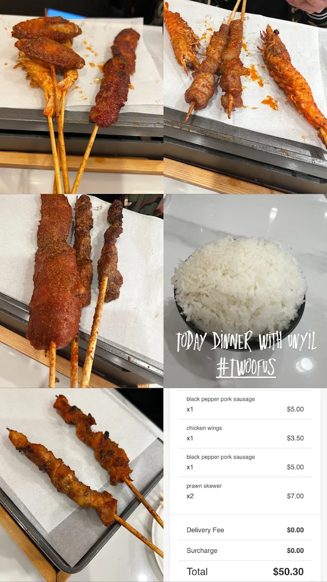 Menu, Cool Young BBQ