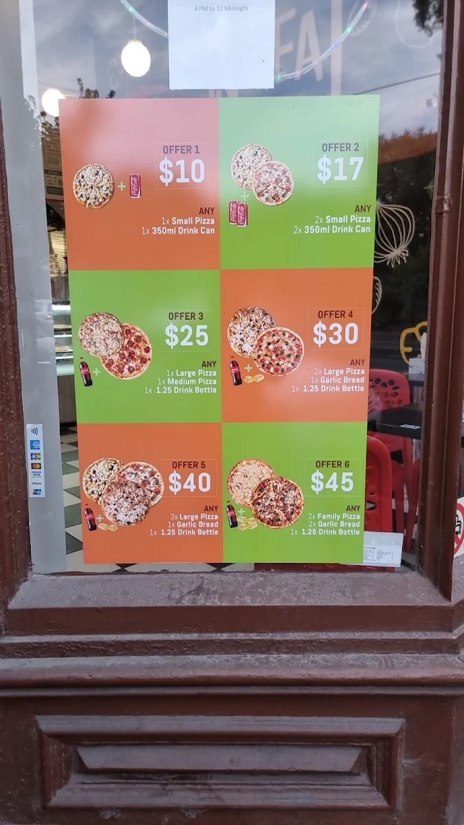 Menu, Smoke & Slice Pizza Kebab Fitzroy