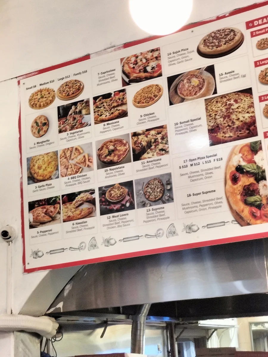Menu, Smoke & Slice Pizza Kebab Fitzroy