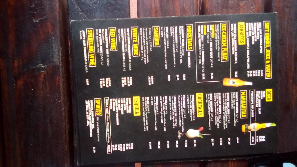 Menu, Burrito Bar Sale