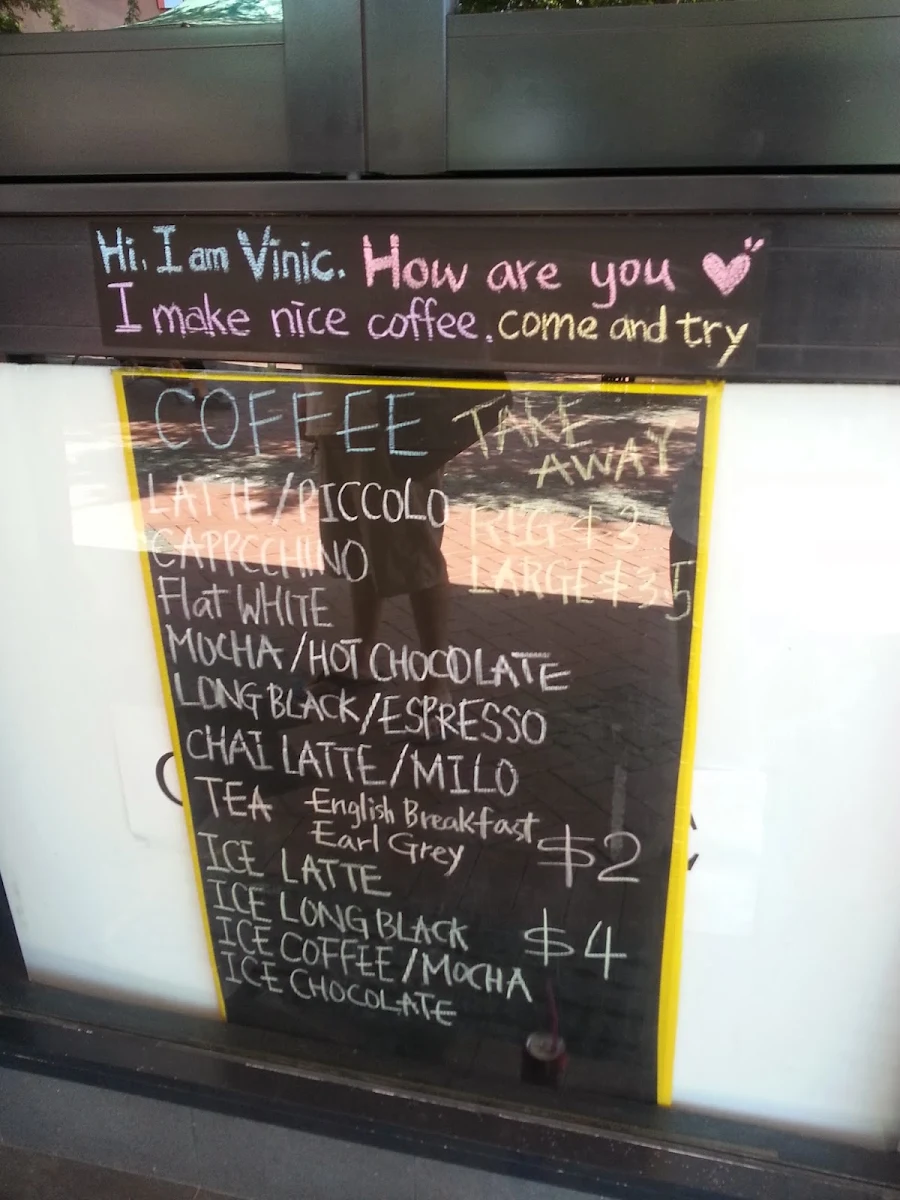 Menu, (Only Coffee) The Old Tab Cafe