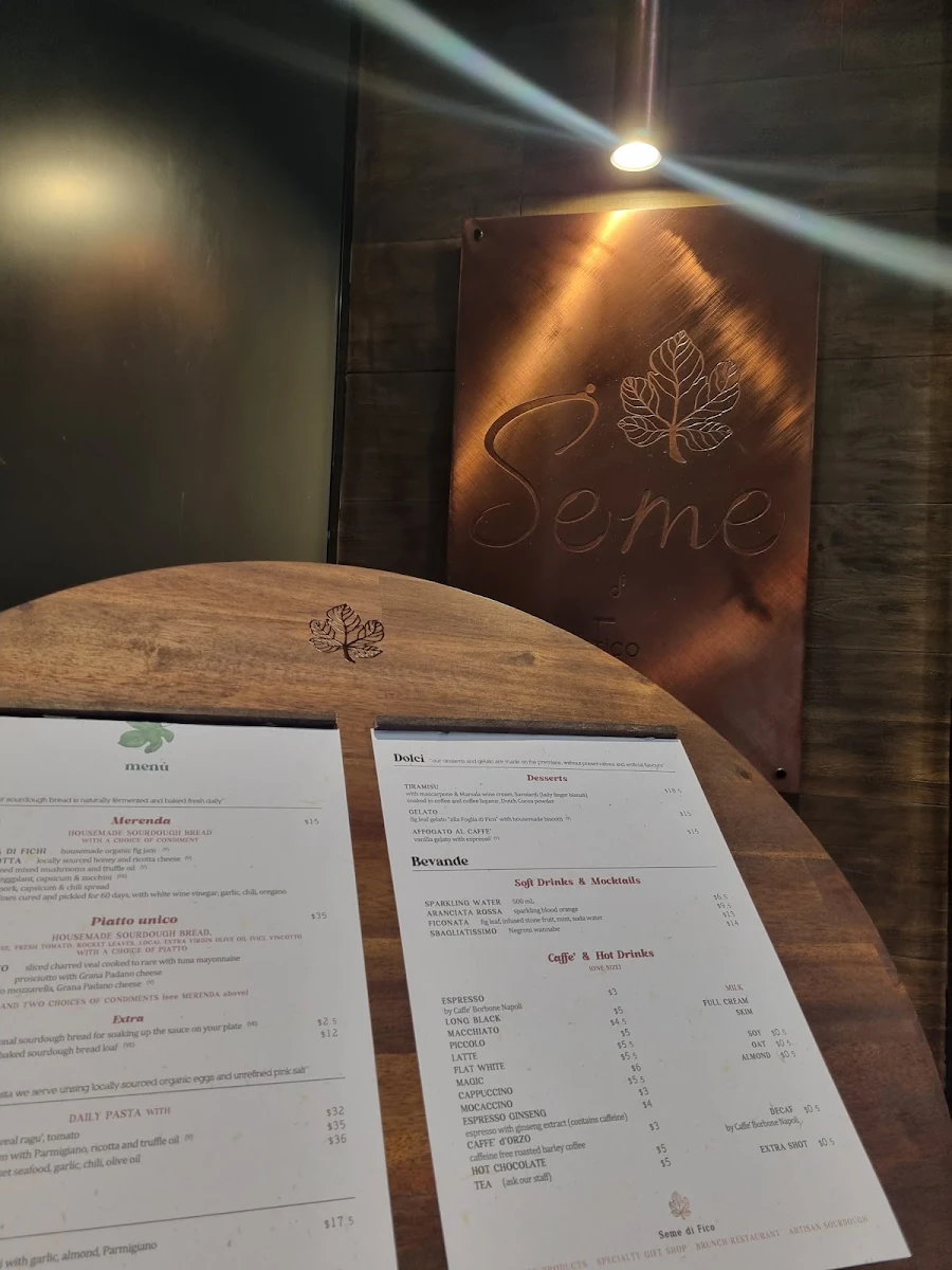 Menu, Seme di Fico