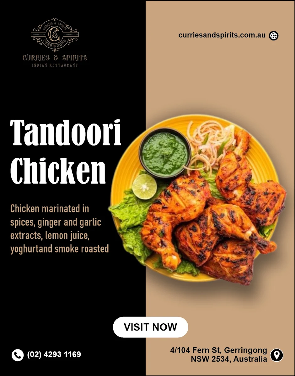 Menu, Curries & Spirits