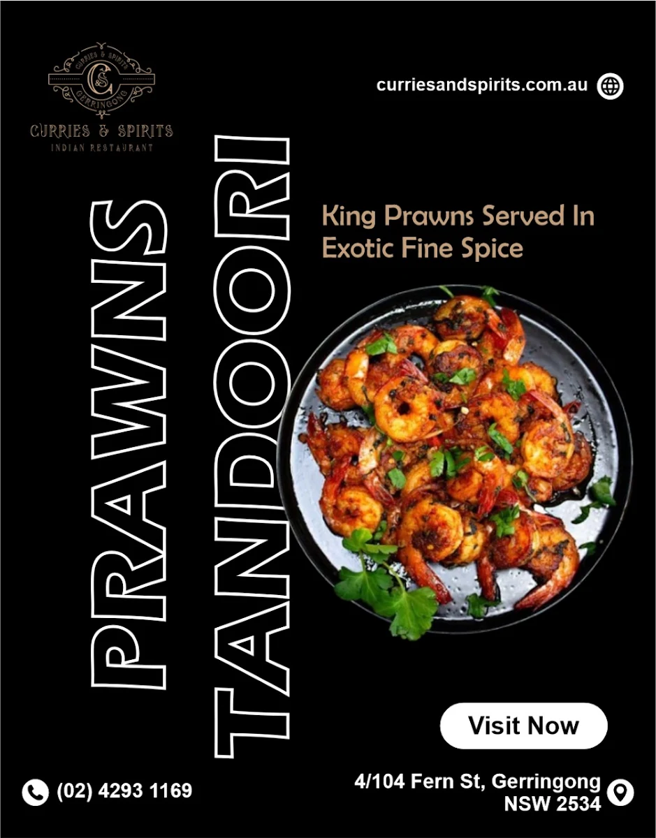 Menu, Curries & Spirits