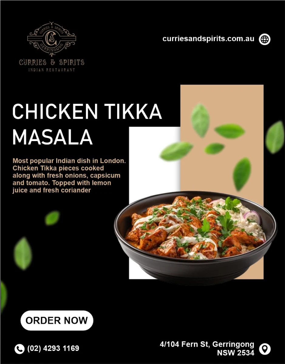 Menu, Curries & Spirits