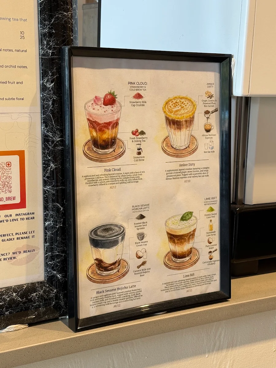 Menu, Chasm & Brew