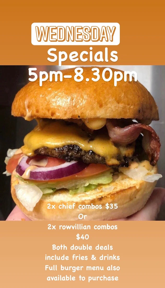 Menu, Burgerchiefs