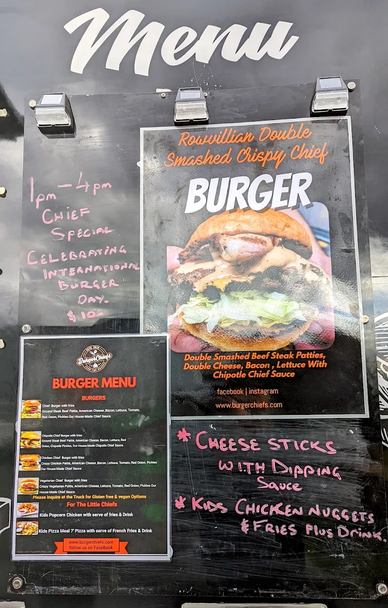 Menu, Burgerchiefs