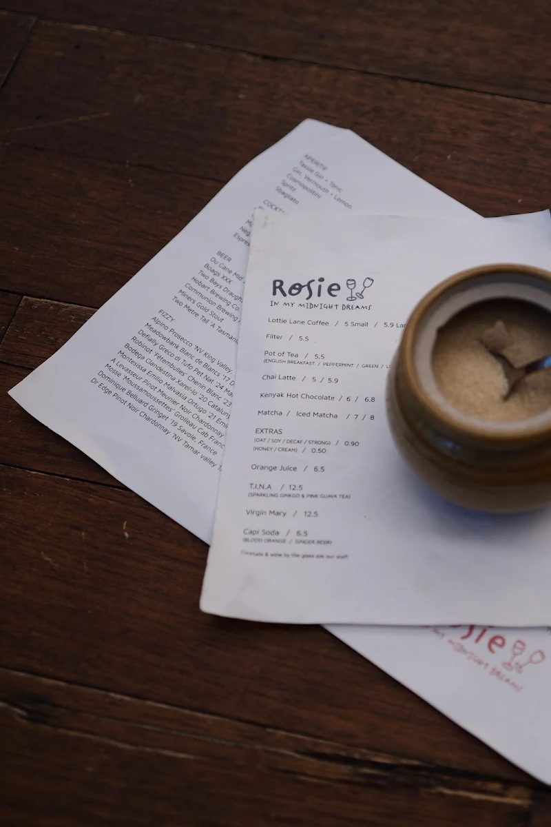 Menu, Rosie in My Midnight Dreams