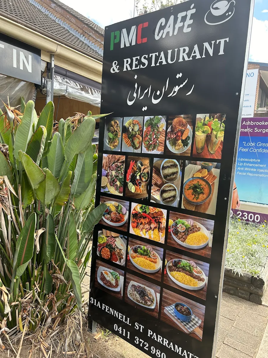 Menu, PMC Persian Restaurant & Cafe