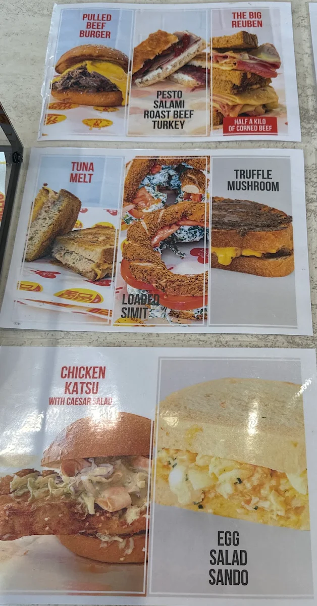 Menu, Deli Melts