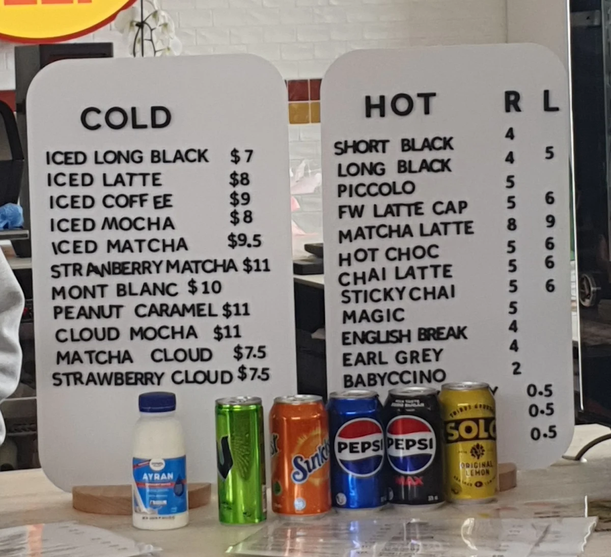 Menu, Deli Melts
