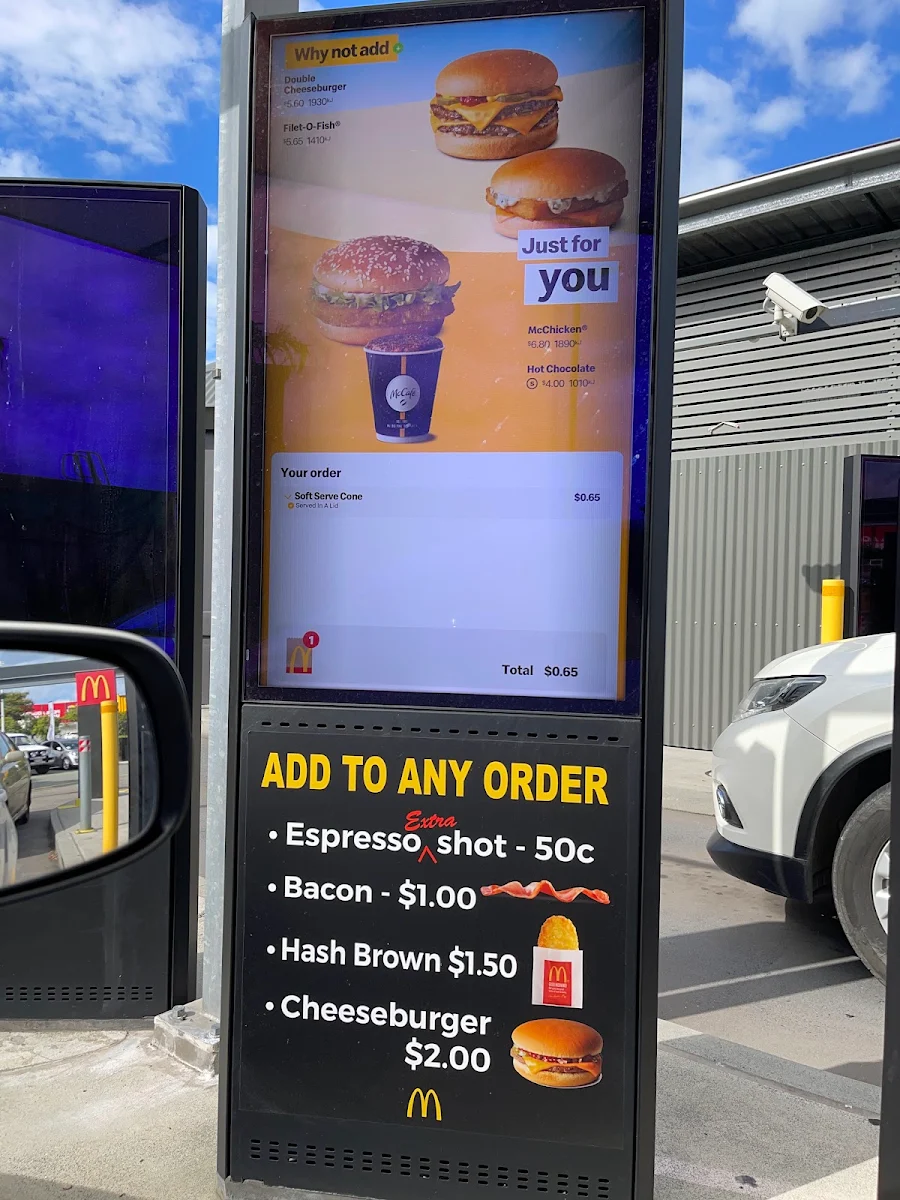 Menu, McDonald's Nerang