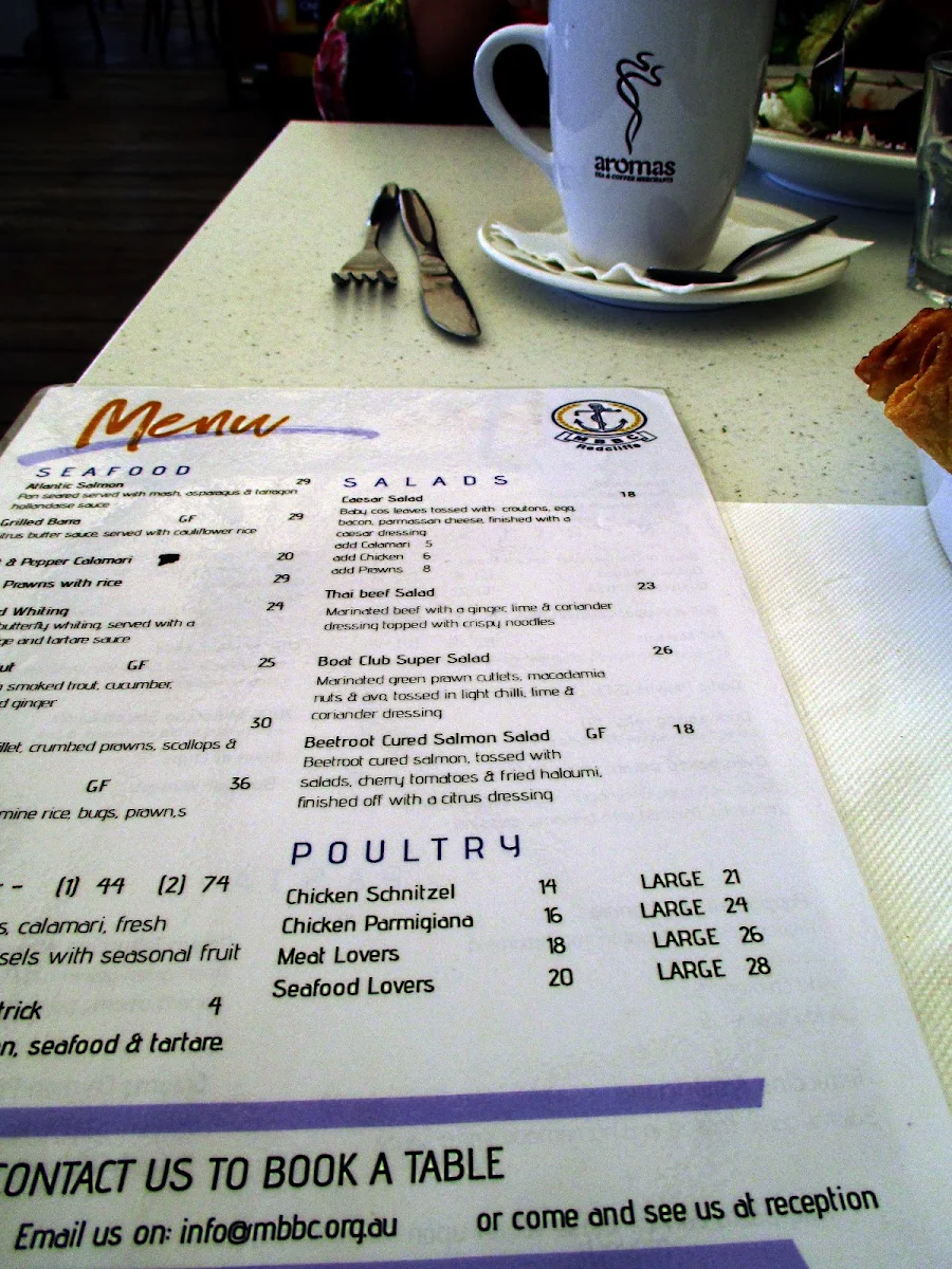 Menu, MBBC