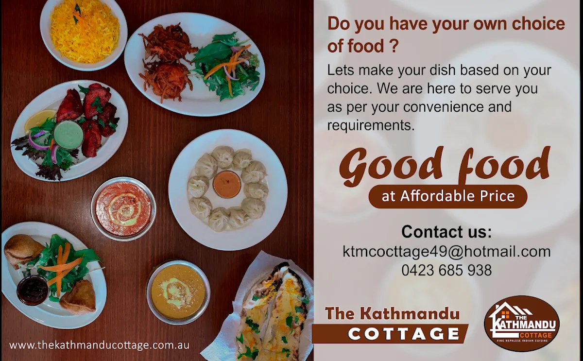 Menu, The Kathmandu Cottage